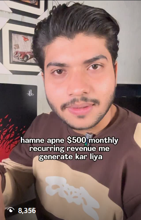 $500 monthly recurring revenue generated